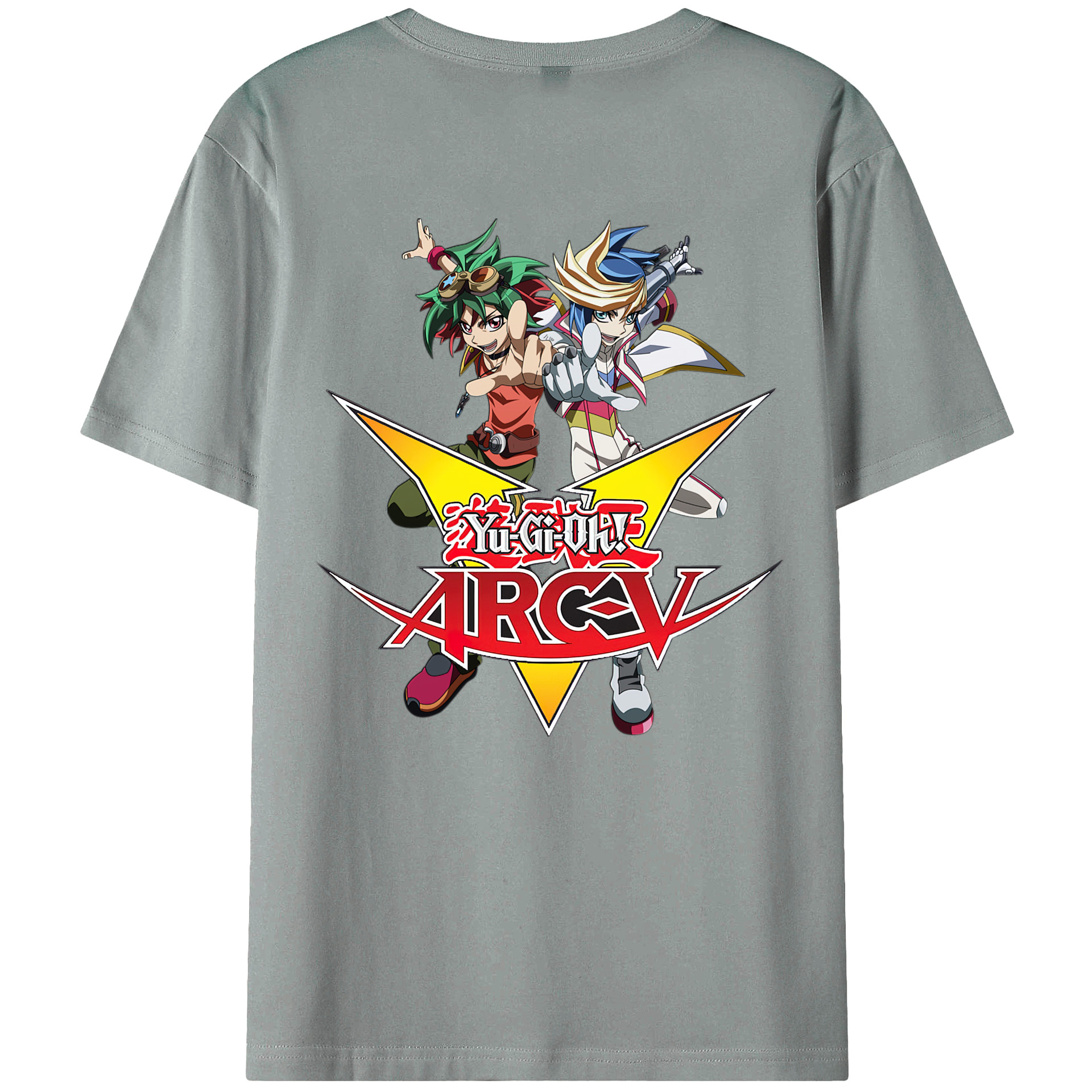 （画像用） 遊☆戯☆王 Yu-Gi-Oh! 綿100％ メンズ半袖Tシャツ（バックプリント） 通気性